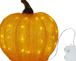LED-valokoriste Harvy kurpitsa, 25cm, oranssi