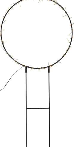 LED-valokoriste Star Trading Barlumi 84 cm ympyrä musta