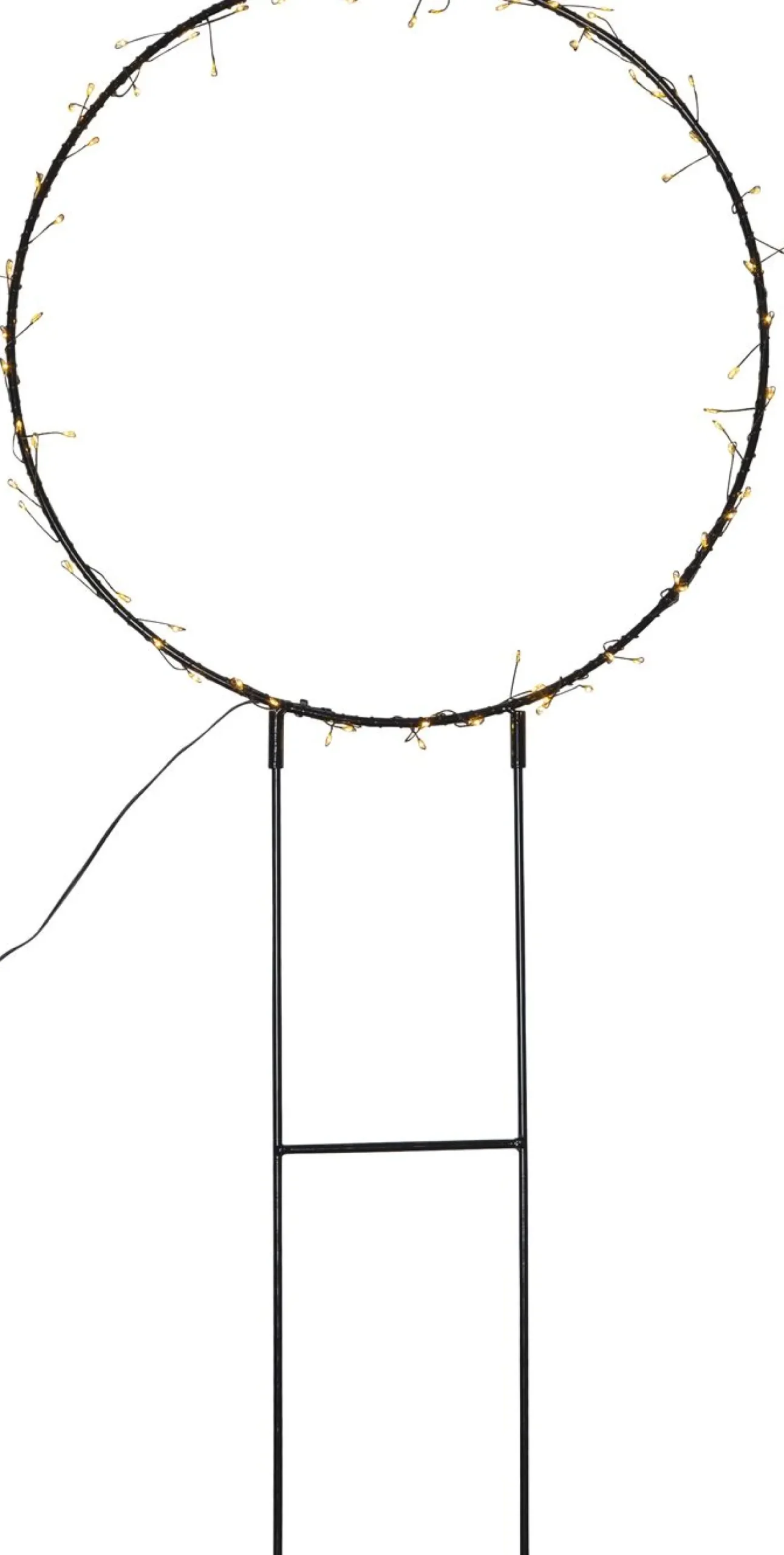 LED-valokoriste Star Trading Barlumi 84 cm ympyrä musta