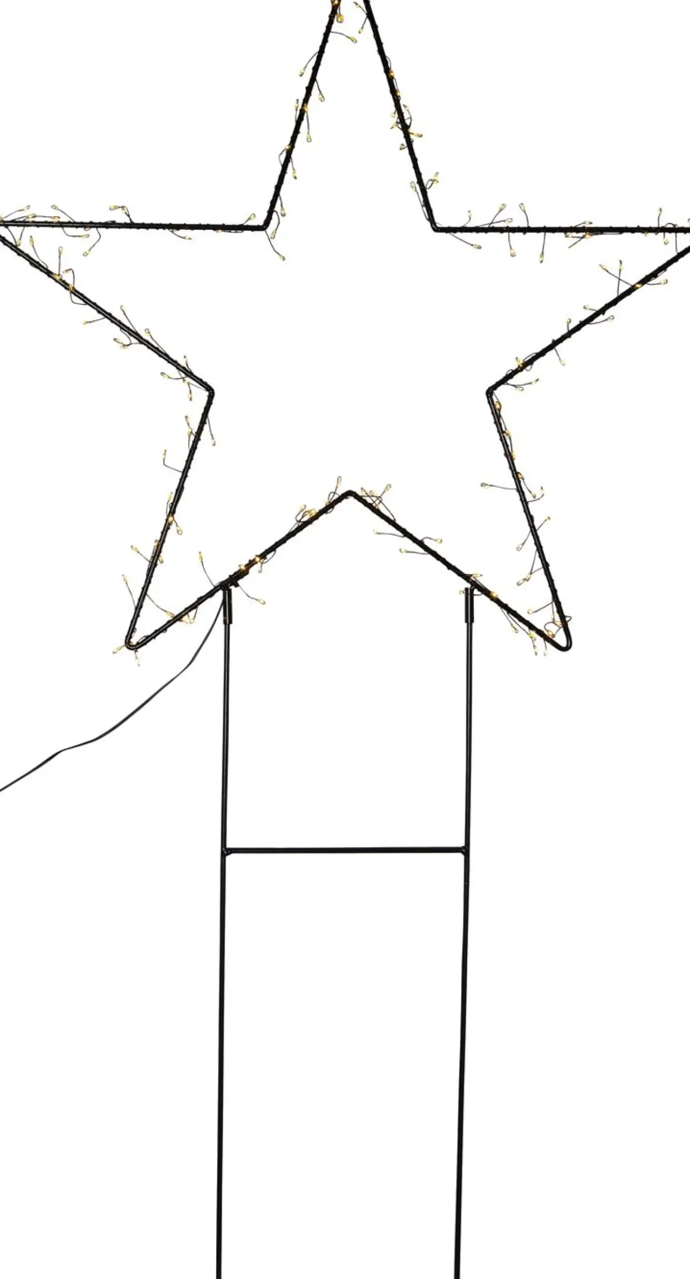 LED-valokoriste Star Trading Barlumi 115 cm tähti musta
