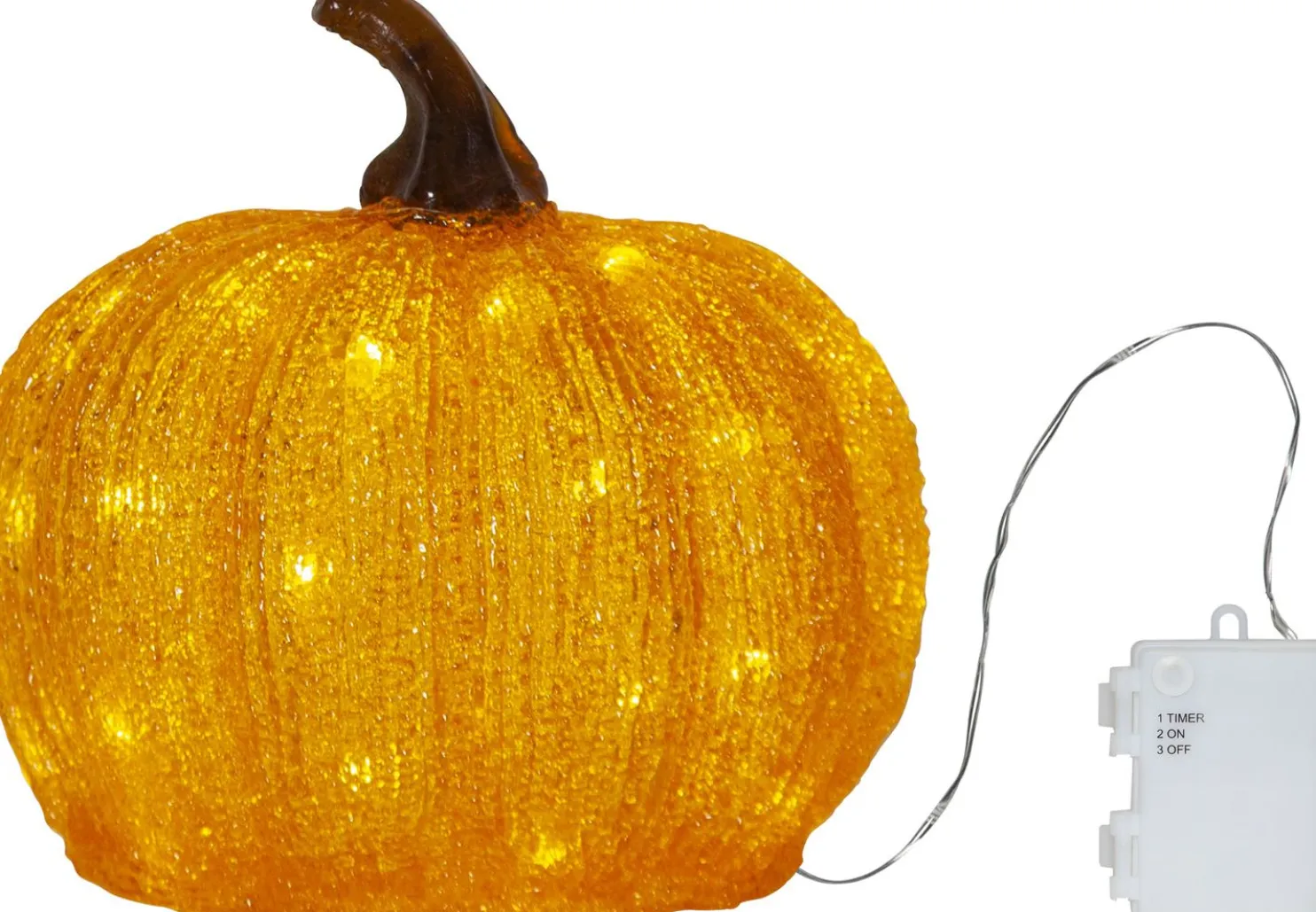LED-valokoriste Star Trading Harvy, 20cm, oranssi