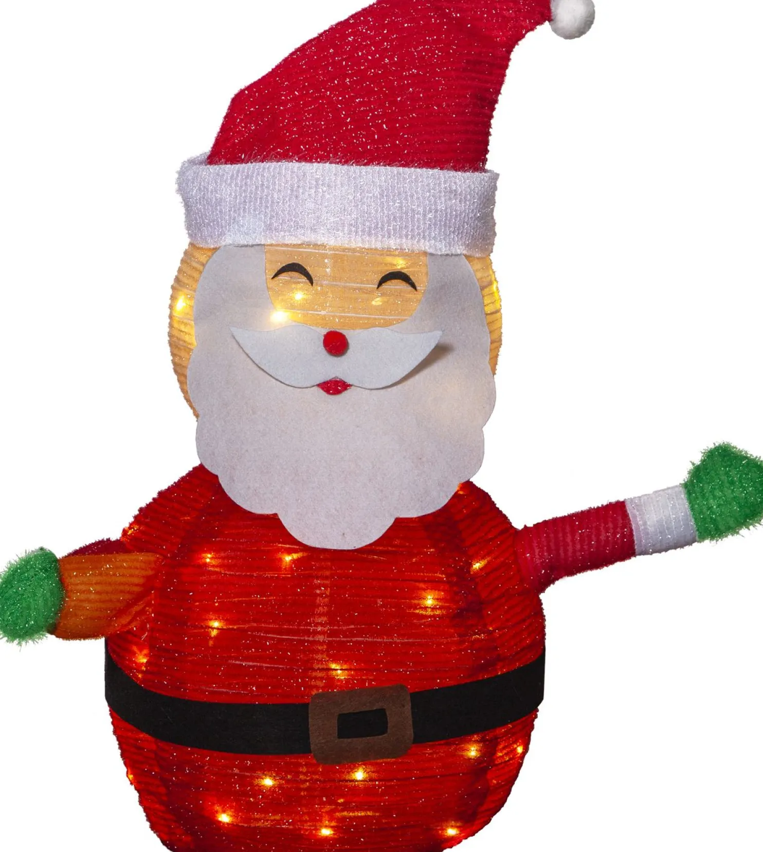 LED-valokoriste Star Trading Tecidy joulupukki 70 cm