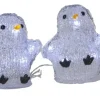 LED-valosarja Star Trading Crystalo pingviinit 130 cm