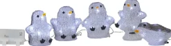 LED-valosarja Star Trading Crystalo pingviinit 130 cm