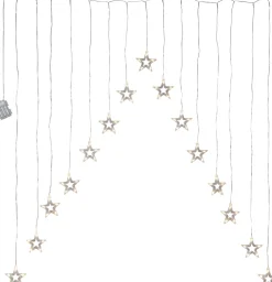 LED-valoverho Star Trading DecyStar, 125x120cm, läpinäkyvä