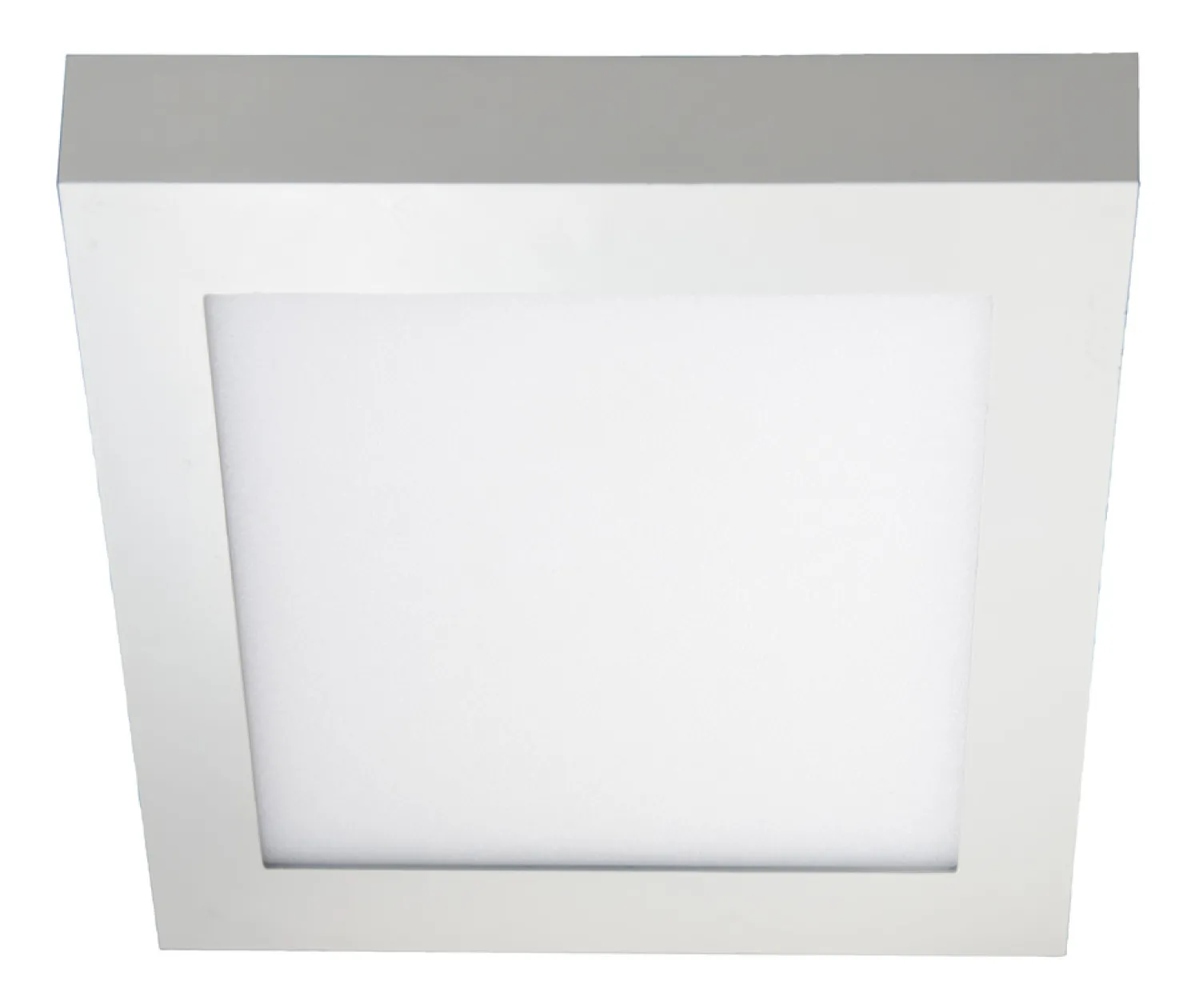 LED-yleisvalaisin Airam Kubo II 175, 12W/830, 175x175x38mm, himmennettävä, IP20, valkoinen/opaali