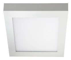 LED-yleisvalaisin Airam Kubo II 225, 15W/840, 225x225x42mm, himmennettävä, IP20, valkoinen/opaali