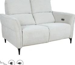 Leposohva Home4You MIAMI 2-istuttava sähkömekanismilla, vaaleanbeige