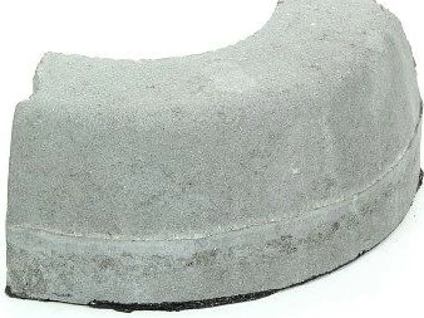 Liimattava reunakivi Rudus kulma R250 kupera 490x130x160 mm sileä harmaa