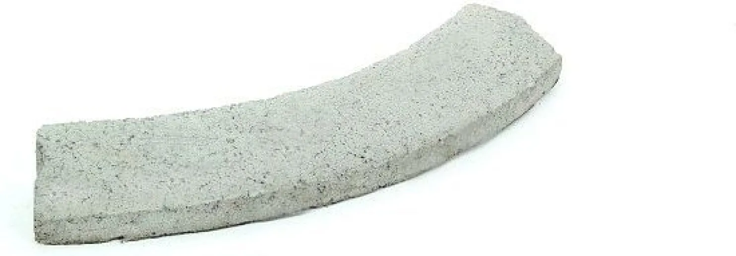 Liimattava reunakivi Rudus kaarre R750 kupera 589x130x80 mm sileä harmaa