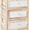 Lipasto Home4You KASEKE 5 säilytysosalla 40x29x90 cm, luonnonväri, beige