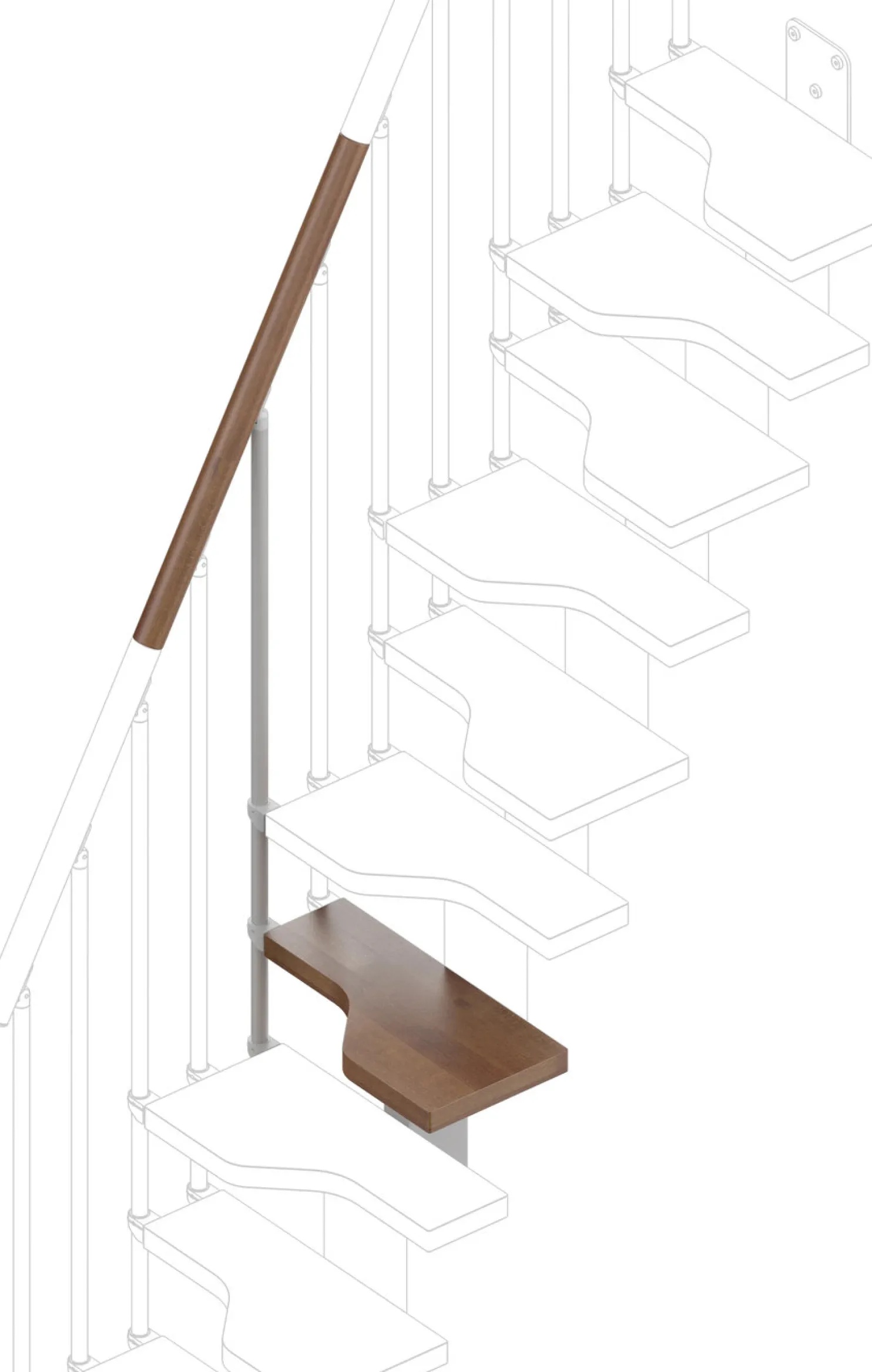Lisäaskelma Rintal Mini -portaisiin, leveys 61cm