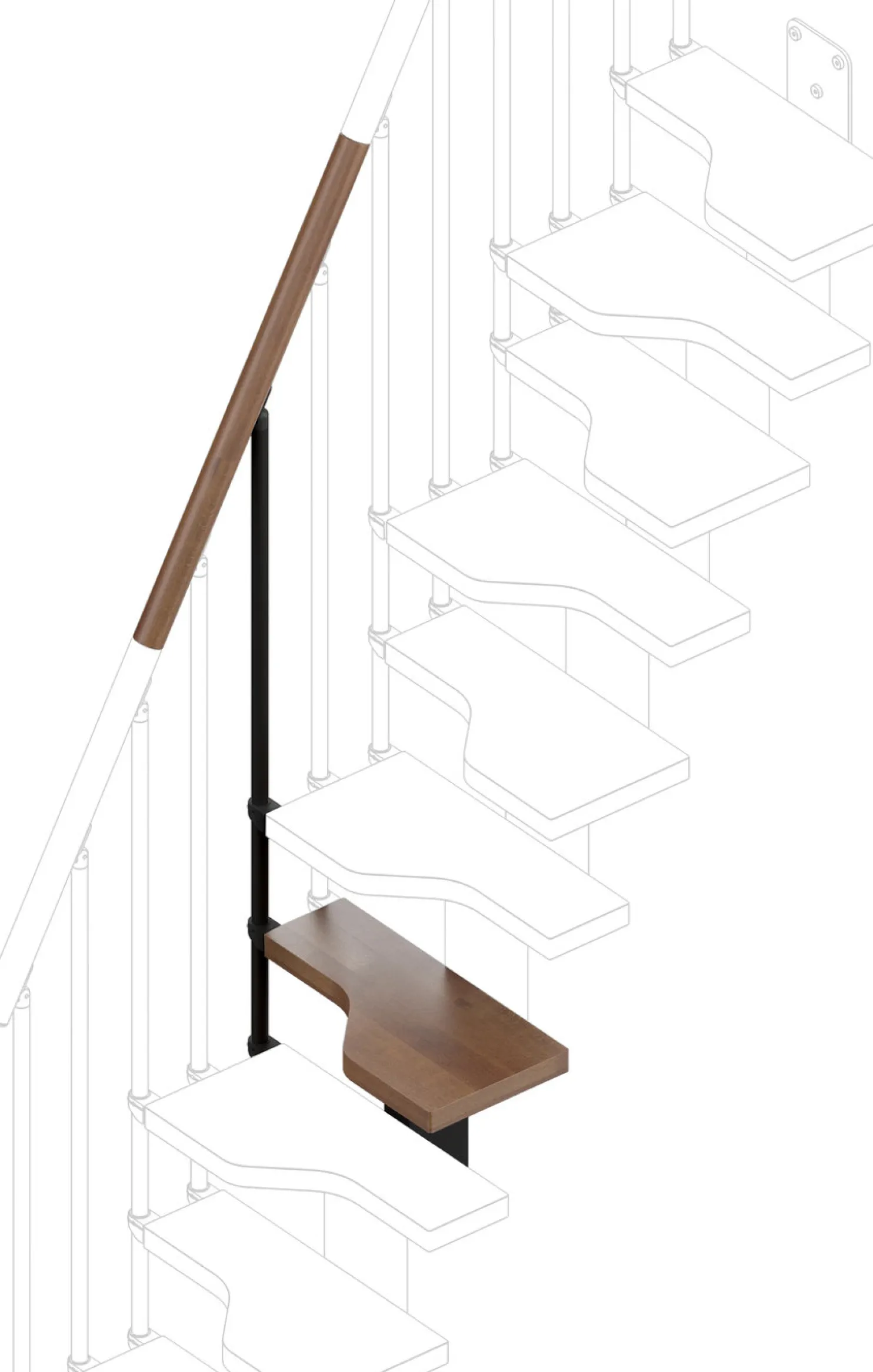 Lisäaskelma Rintal Mini -portaisiin, leveys 61cm