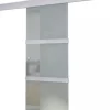 Liukuovet lasi ja alumiini 178 cm hopea