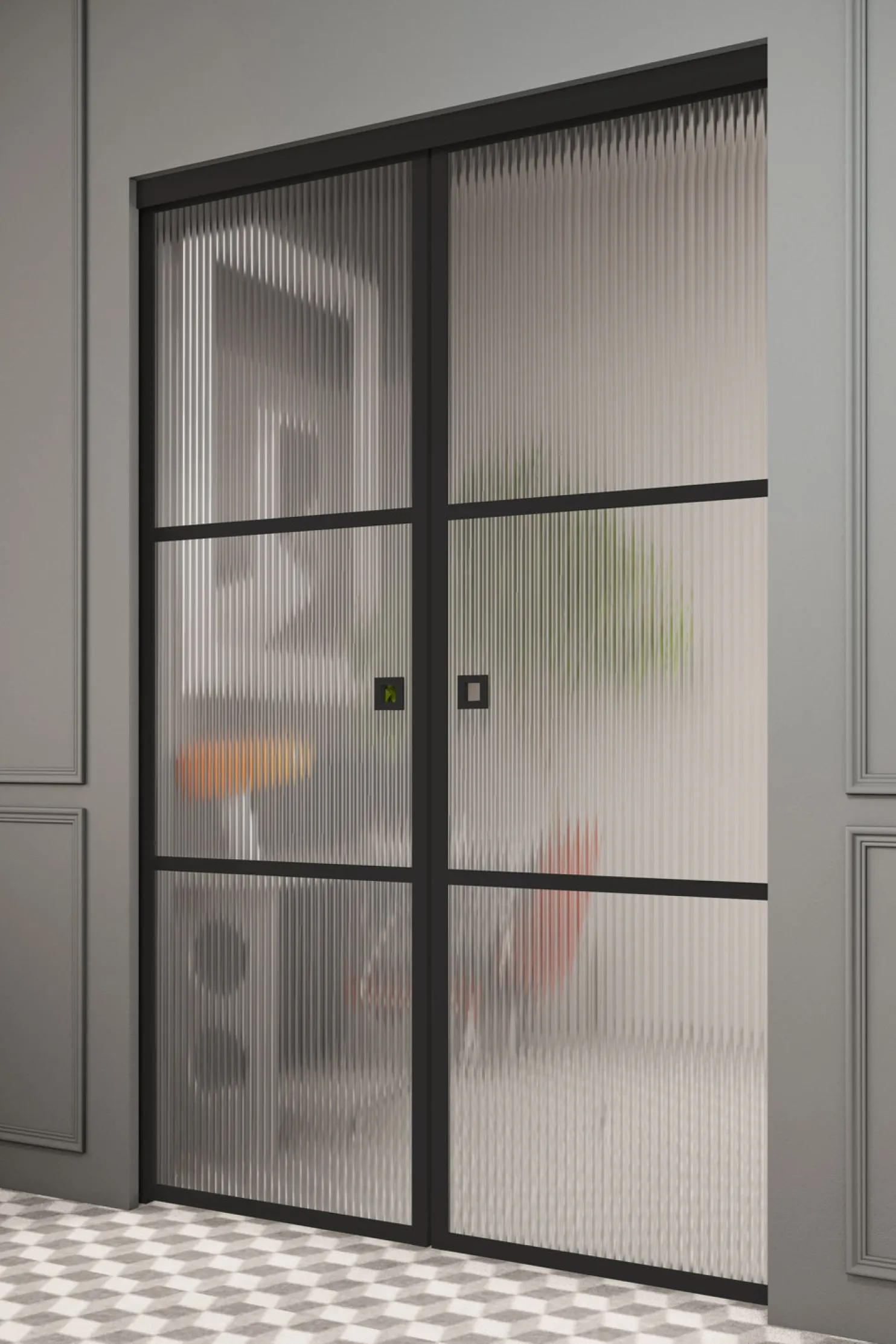 Liukuovet seinän sisään Hietakari Inne P2T Tokyo Pocketdoor, soft closing -mekanismilla, mittatilaus, eri vaihtoehtoja