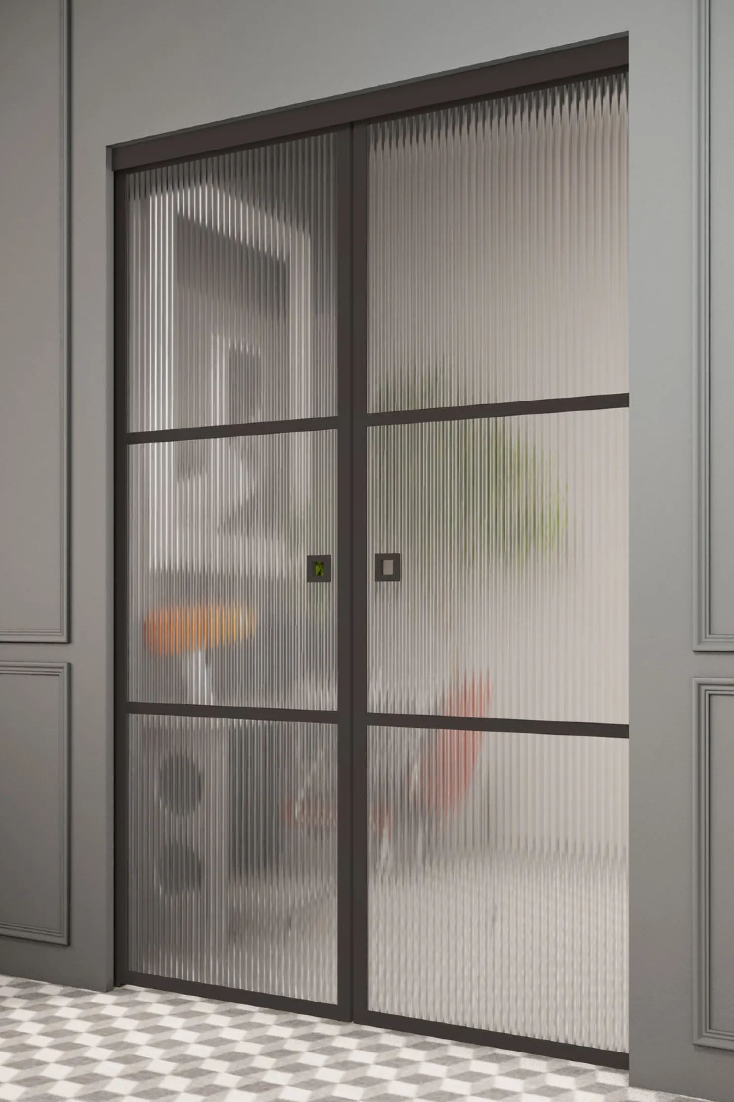 Liukuovet seinän sisään Hietakari Inne P2T Tokyo Pocketdoor, soft closing -mekanismilla, mittatilaus, eri vaihtoehtoja