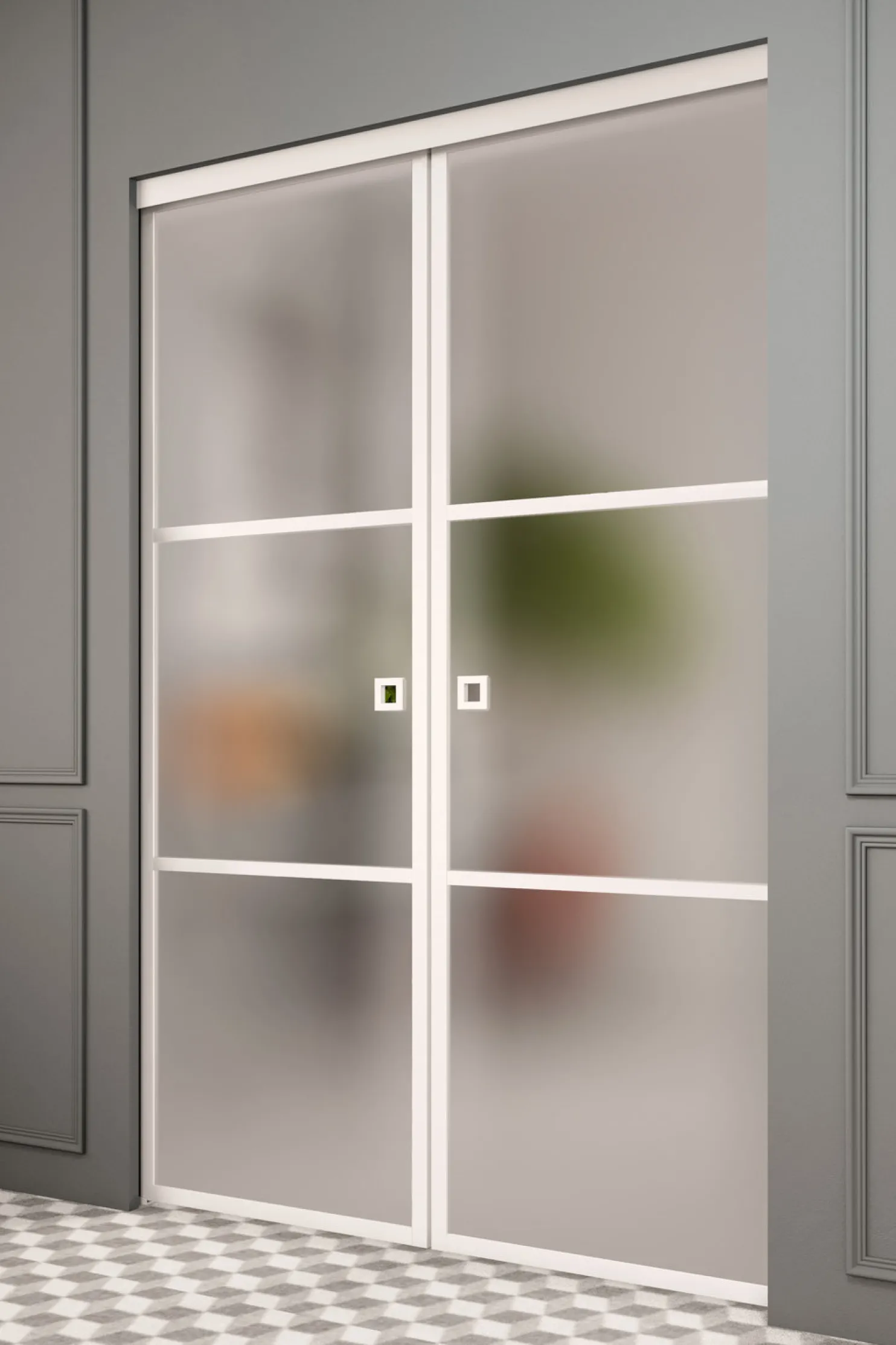 Liukuovet seinän sisään Hietakari Inne P2T Tokyo Pocketdoor, soft closing -mekanismilla, mittatilaus, eri vaihtoehtoja