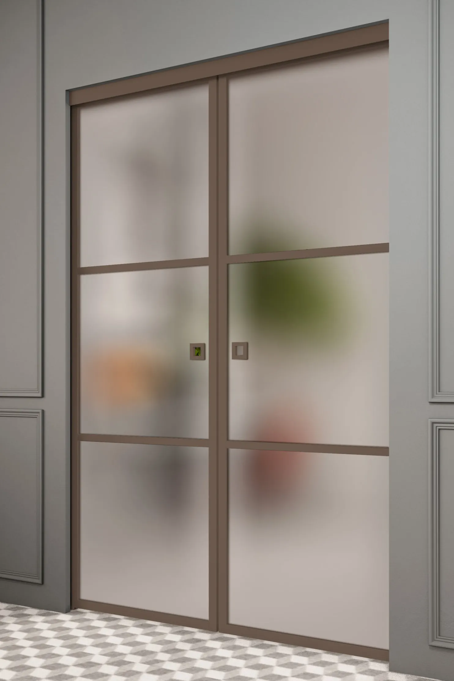 Liukuovet seinän sisään Hietakari Inne P2T Tokyo Pocketdoor, soft closing -mekanismilla, mittatilaus, eri vaihtoehtoja