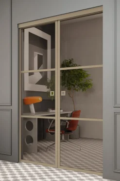Liukuovet seinän sisään Hietakari Inne P2T Tokyo Pocketdoor, soft closing -mekanismilla, mittatilaus, eri vaihtoehtoja