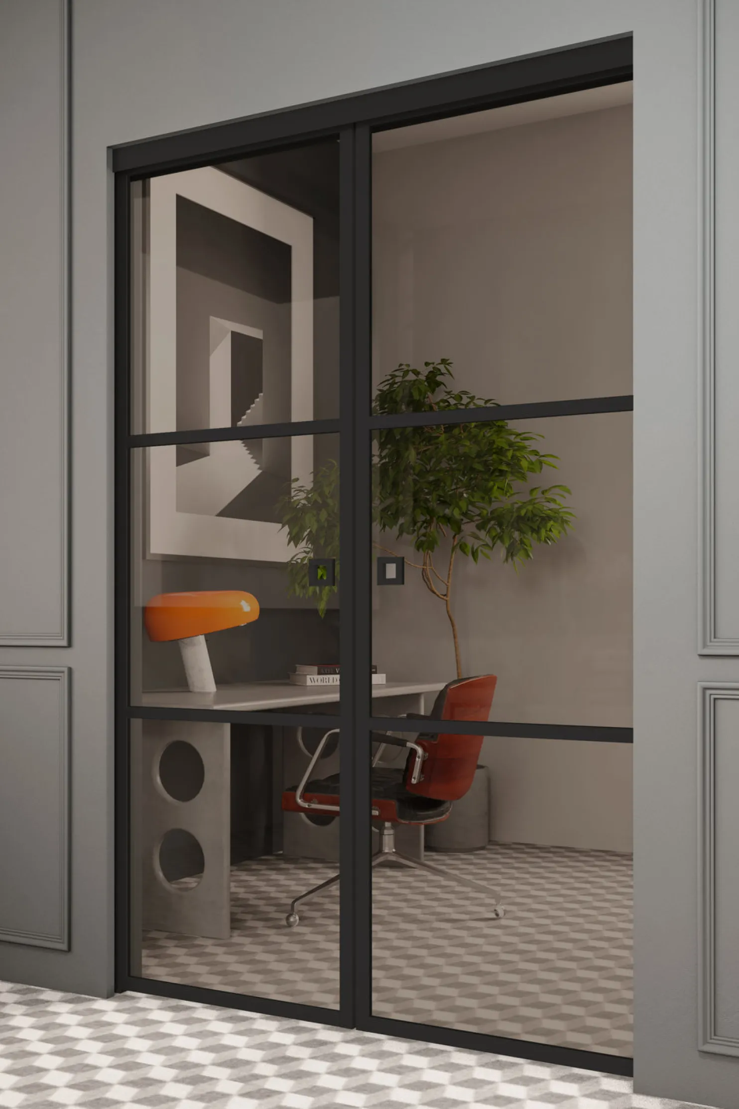 Liukuovet seinän sisään Hietakari Inne P2T Tokyo Pocketdoor, soft closing -mekanismilla, mittatilaus, eri vaihtoehtoja