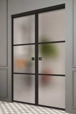 Liukuovet seinän sisään Hietakari Inne P2T Tokyo Pocketdoor, soft closing -mekanismilla, mittatilaus, eri vaihtoehtoja