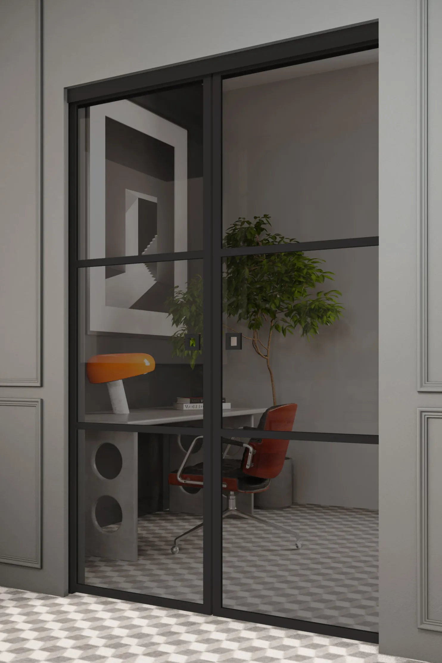 Liukuovet seinän sisään Hietakari Inne P2T Tokyo Pocketdoor, soft closing -mekanismilla, mittatilaus, eri vaihtoehtoja