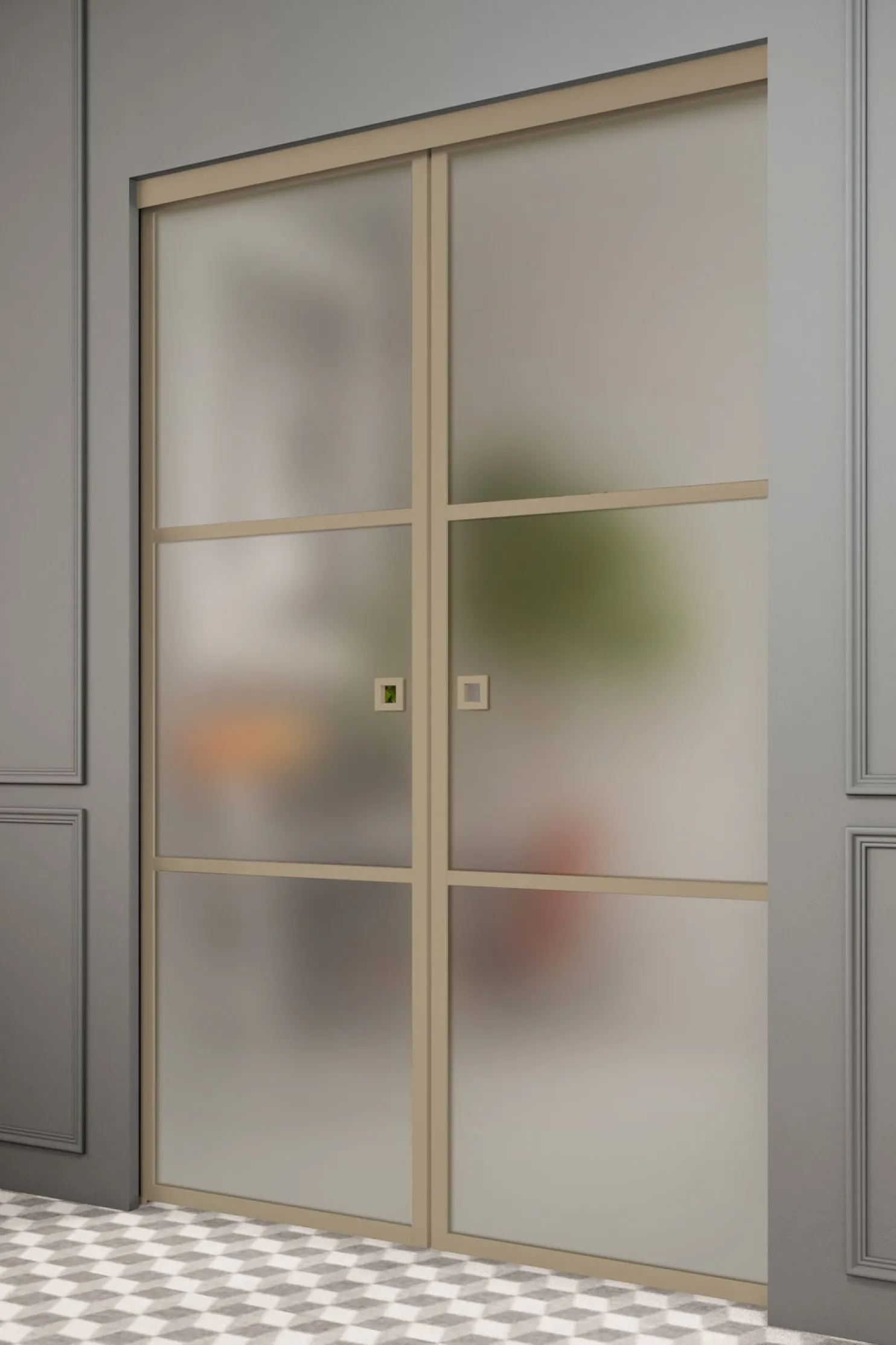 Liukuovet seinän sisään Hietakari Inne P2T Tokyo Pocketdoor, soft closing -mekanismilla, mittatilaus, eri vaihtoehtoja