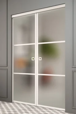 Liukuovet seinän sisään Hietakari Inne P2T Tokyo Pocketdoor, soft closing -mekanismilla, mittatilaus, eri vaihtoehtoja