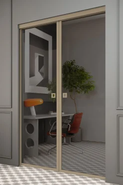Liukuovet seinän sisään Hietakari Inne P2N New York Pocketdoor, soft closing -mekanismilla, mittatilaus, eri vaihtoehtoja