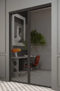 Liukuovet seinän sisään Hietakari Inne P2N New York Pocketdoor, soft closing -mekanismilla, mittatilaus, eri vaihtoehtoja