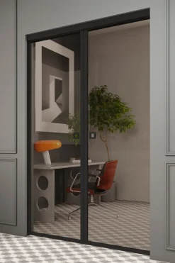 Liukuovet seinän sisään Hietakari Inne P2N New York Pocketdoor, soft closing -mekanismilla, mittatilaus, eri vaihtoehtoja