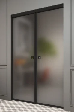 Liukuovet seinän sisään Hietakari Inne P2N New York Pocketdoor, soft closing -mekanismilla, mittatilaus, eri vaihtoehtoja