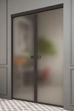 Liukuovet seinän sisään Hietakari Inne P2N New York Pocketdoor, soft closing -mekanismilla, mittatilaus, eri vaihtoehtoja