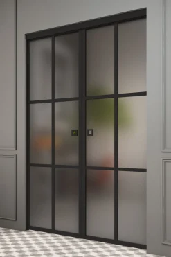 Liukuovet seinän sisään Hietakari Inne P2P Paris Pocketdoor, soft closing -mekanismilla, mittatilaus, eri vaihtoehtoja