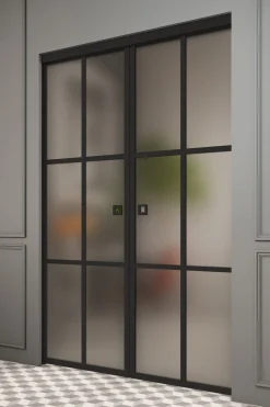Liukuovet seinän sisään Hietakari Inne P2P Paris Pocketdoor, soft closing -mekanismilla, mittatilaus, eri vaihtoehtoja