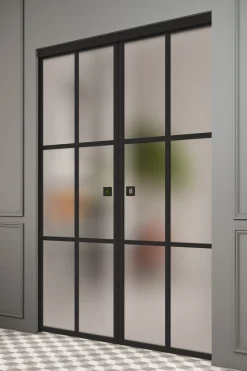 Liukuovet seinän sisään Hietakari Inne P2P Paris Pocketdoor, soft closing -mekanismilla, mittatilaus, eri vaihtoehtoja
