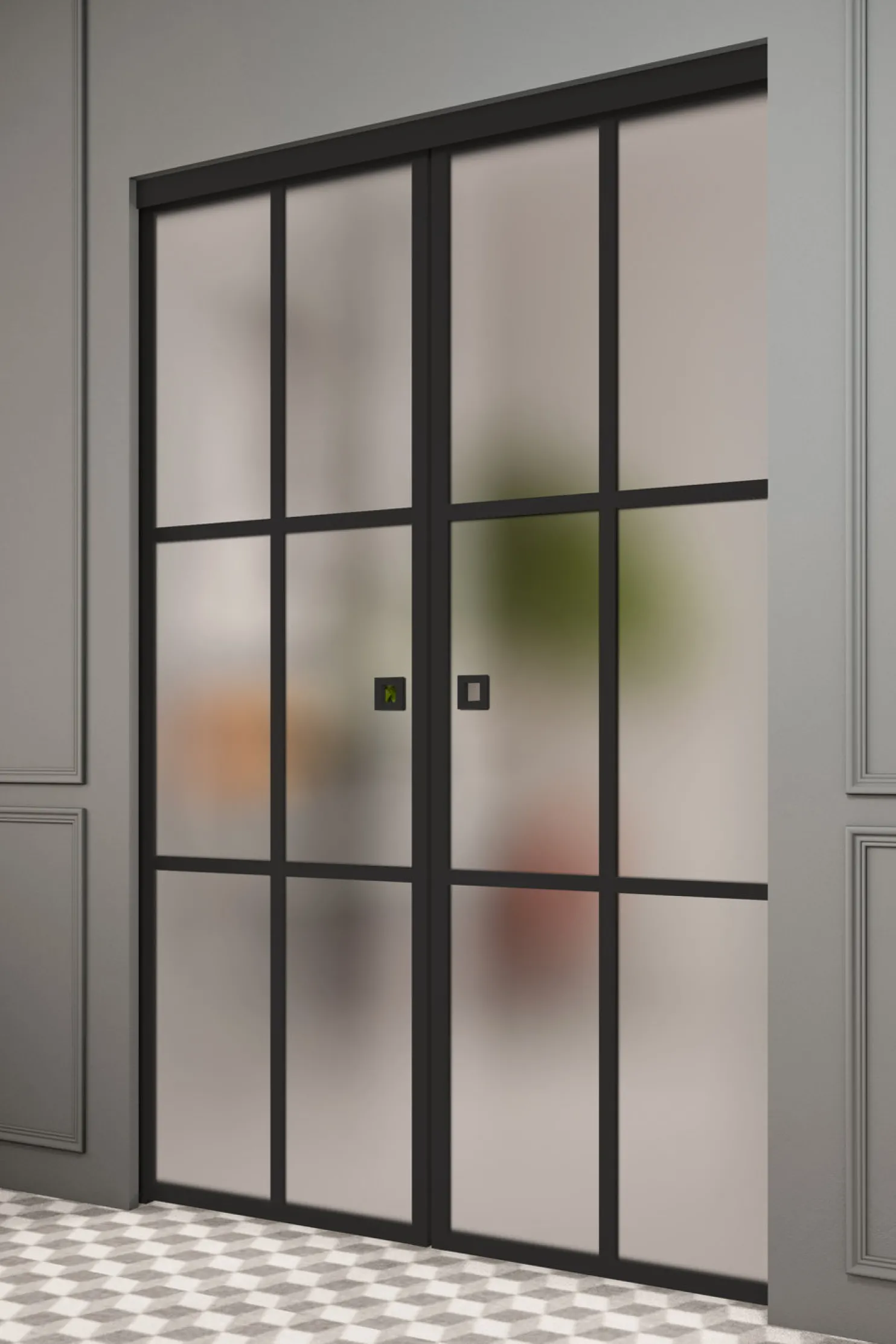 Liukuovet seinän sisään Hietakari Inne P2P Paris Pocketdoor, soft closing -mekanismilla, mittatilaus, eri vaihtoehtoja
