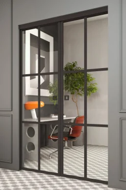 Liukuovet seinän sisään Hietakari Inne P2P Paris Pocketdoor, soft closing -mekanismilla, mittatilaus, eri vaihtoehtoja