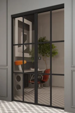Liukuovet seinän sisään Hietakari Inne P2P Paris Pocketdoor, soft closing -mekanismilla, mittatilaus, eri vaihtoehtoja