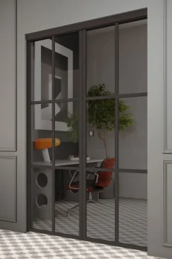 Liukuovet seinän sisään Hietakari Inne P2P Paris Pocketdoor, soft closing -mekanismilla, mittatilaus, eri vaihtoehtoja