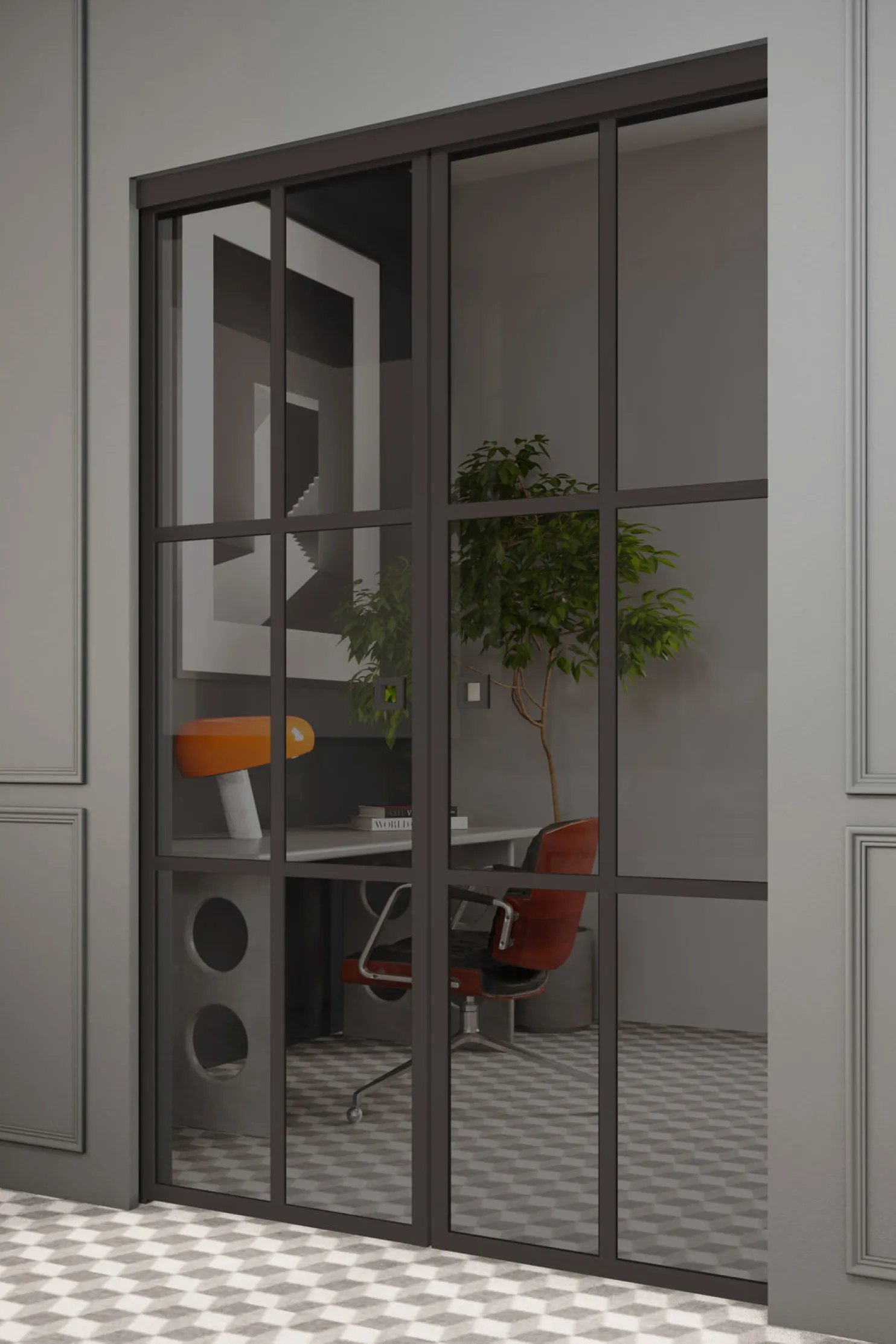 Liukuovet seinän sisään Hietakari Inne P2P Paris Pocketdoor, soft closing -mekanismilla, mittatilaus, eri vaihtoehtoja