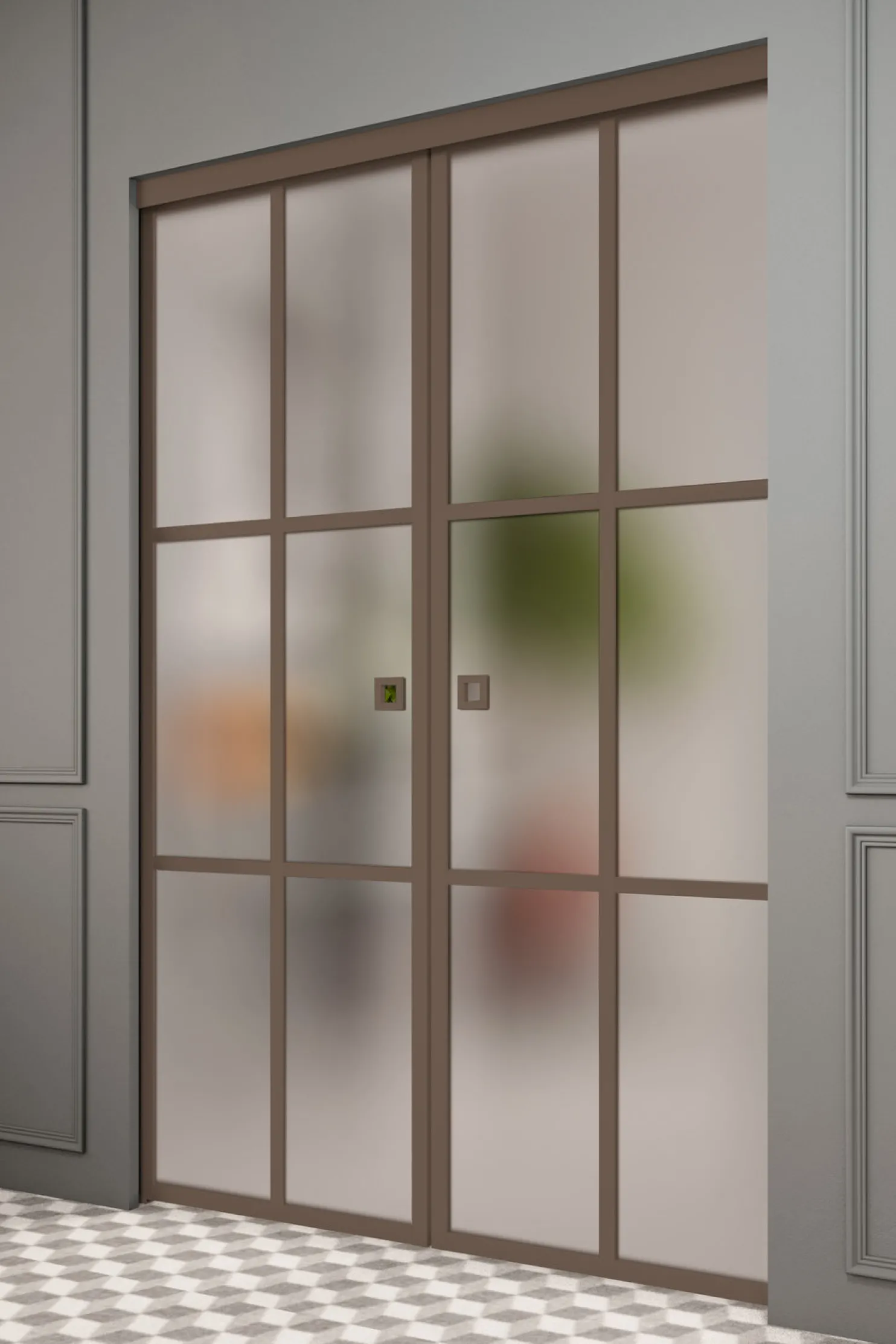 Liukuovet seinän sisään Hietakari Inne P2P Paris Pocketdoor, soft closing -mekanismilla, mittatilaus, eri vaihtoehtoja