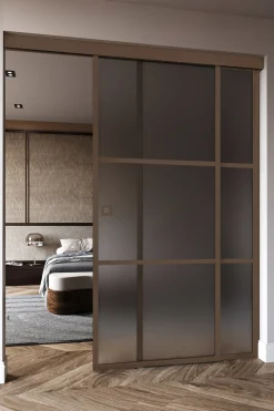 Liukuovi Hietakari Inne C5T Tokyo, soft closing -mekanismilla ja kiinteällä seinällä, mittatilaus, eri vaihtoehtoja