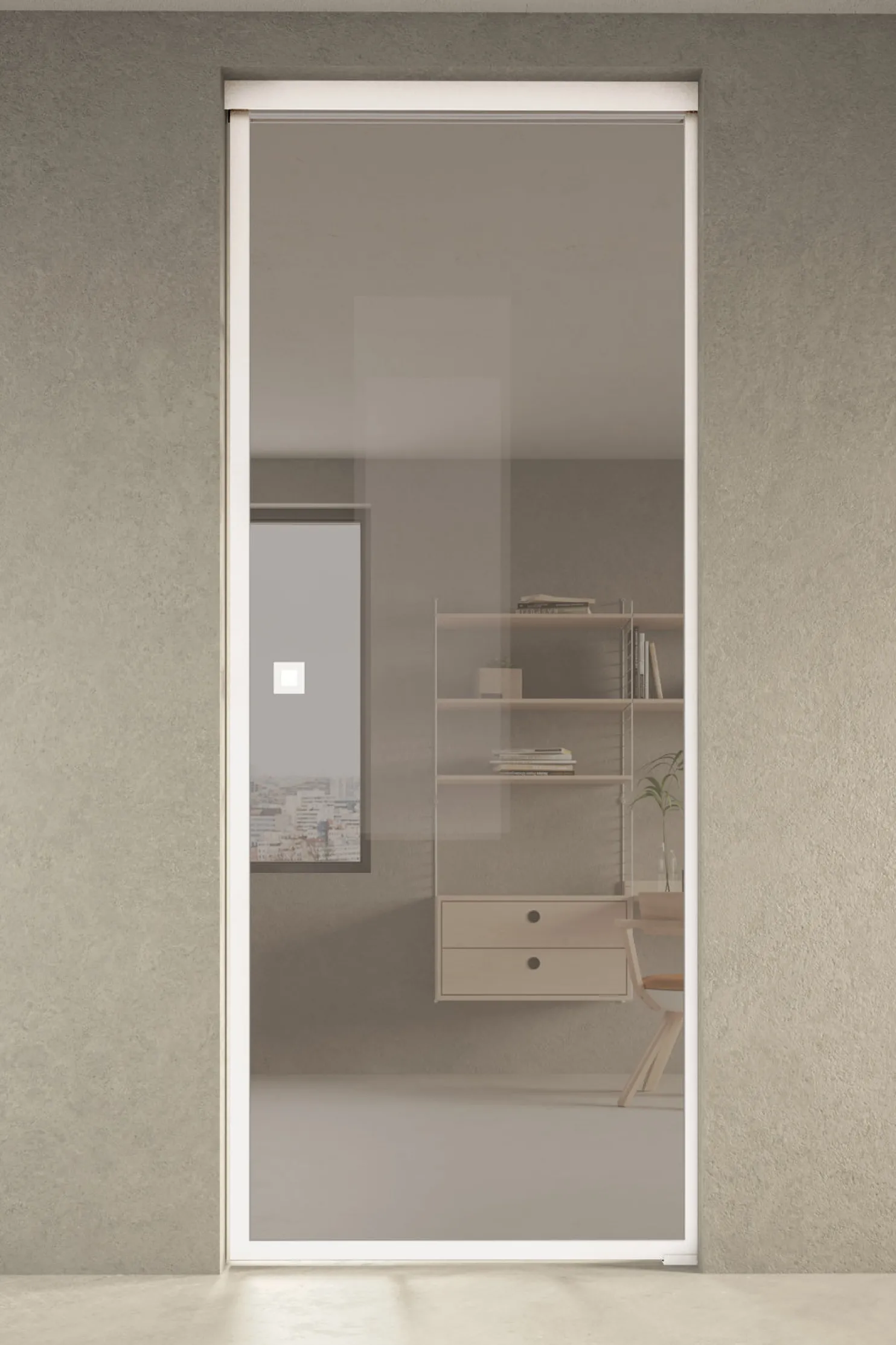 Liukuovi seinän sisään Hietakari Inne P1N New York Pocket door, soft closing -mekanismilla, mittatilaus, eri vaihtoehtoja