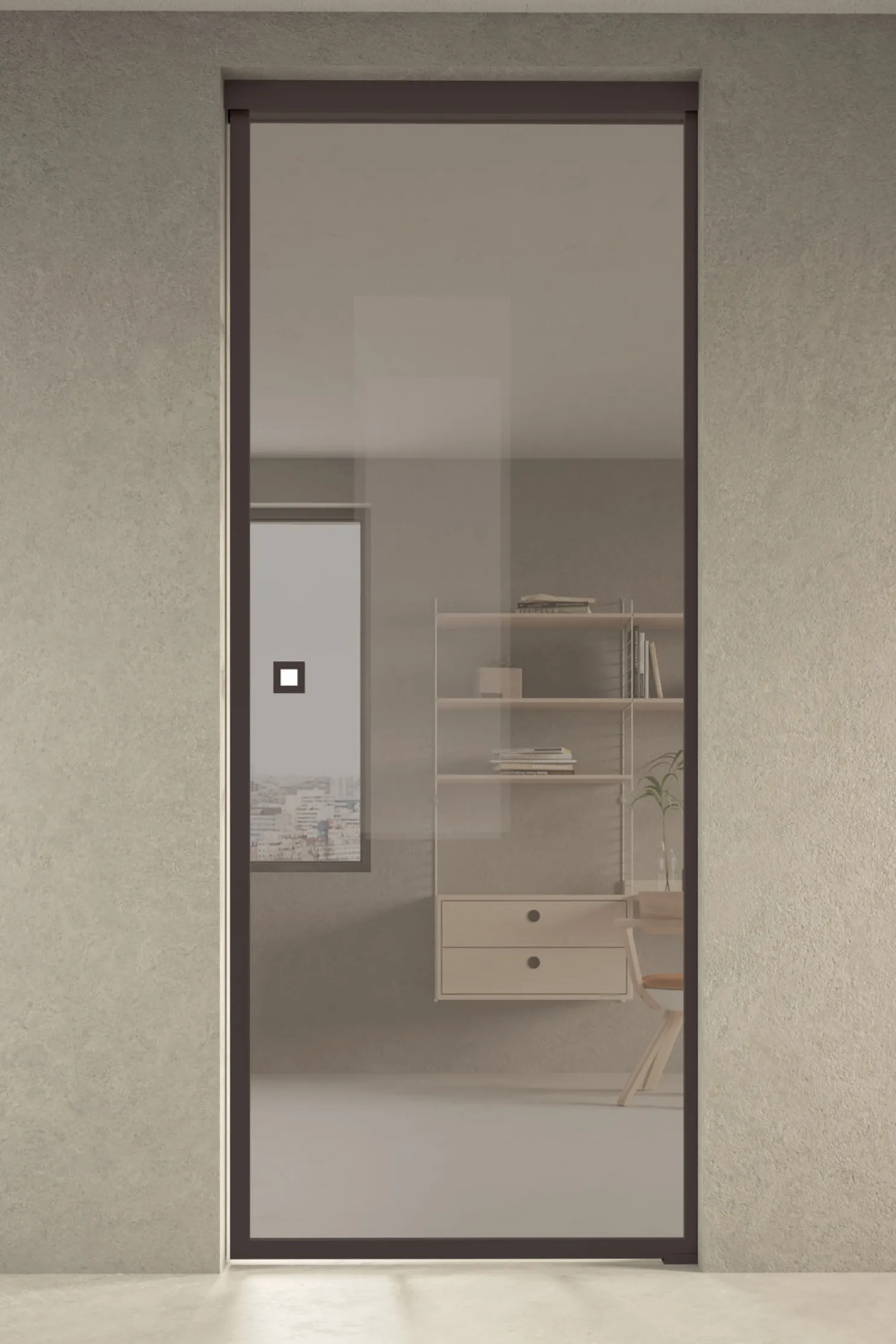 Liukuovi seinän sisään Hietakari Inne P1N New York Pocket door, soft closing -mekanismilla, mittatilaus, eri vaihtoehtoja