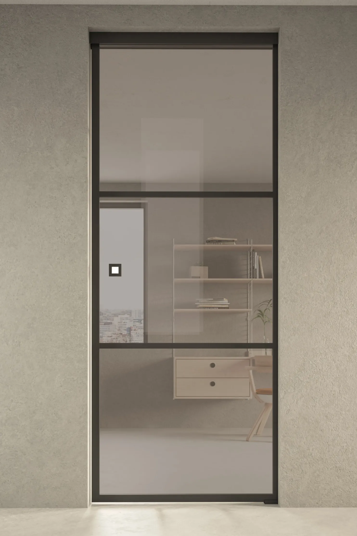 Liukuovi seinän sisään Hietakari Inne P1T Tokyo Pocket door, soft closing -mekanismilla, mittatilaus, eri vaihtoehtoja