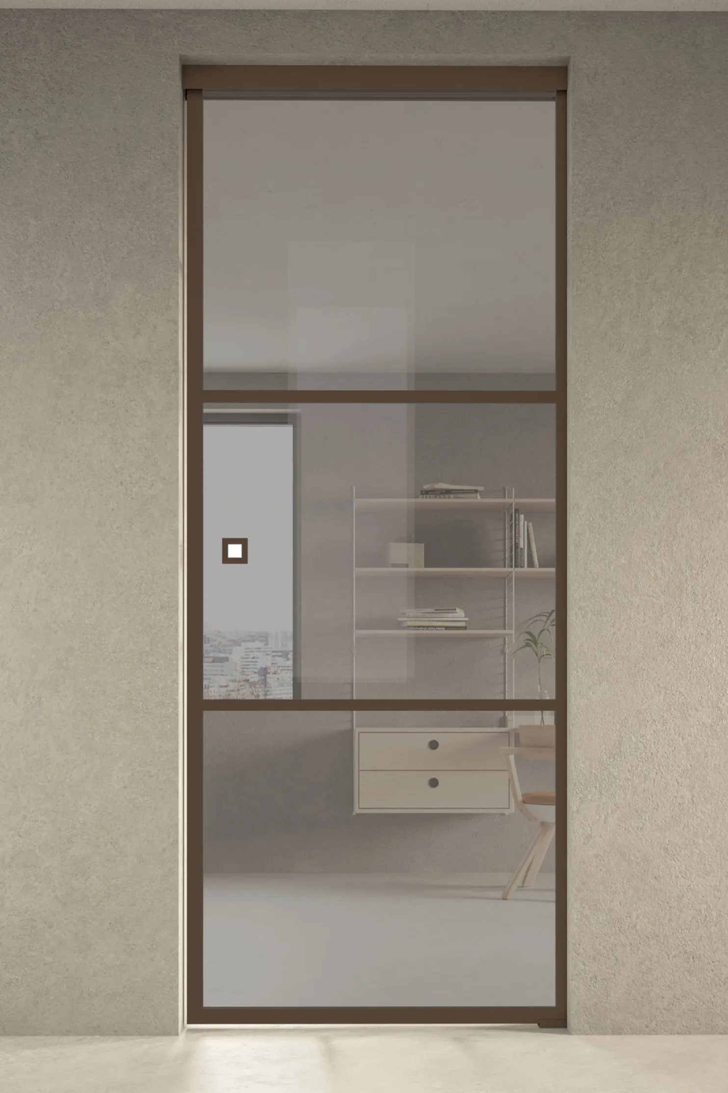 Liukuovi seinän sisään Hietakari Inne P1T Tokyo Pocket door, soft closing -mekanismilla, mittatilaus, eri vaihtoehtoja