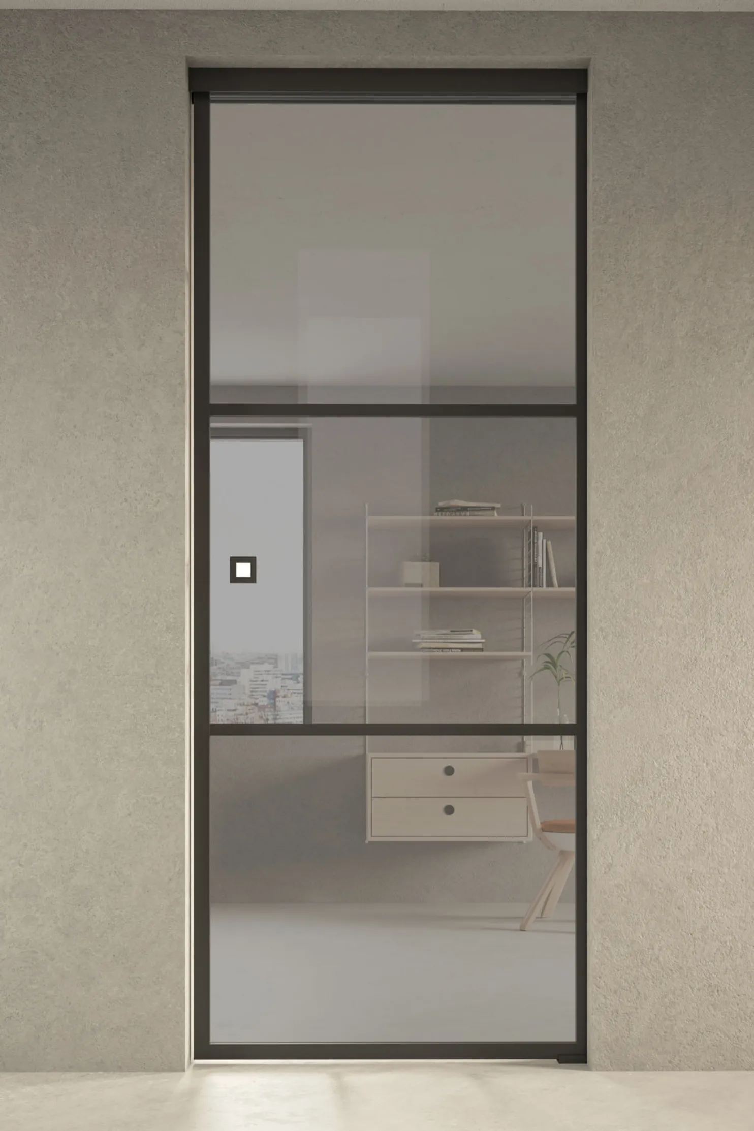 Liukuovi seinän sisään Hietakari Inne P1T Tokyo Pocket door, soft closing -mekanismilla, mittatilaus, eri vaihtoehtoja