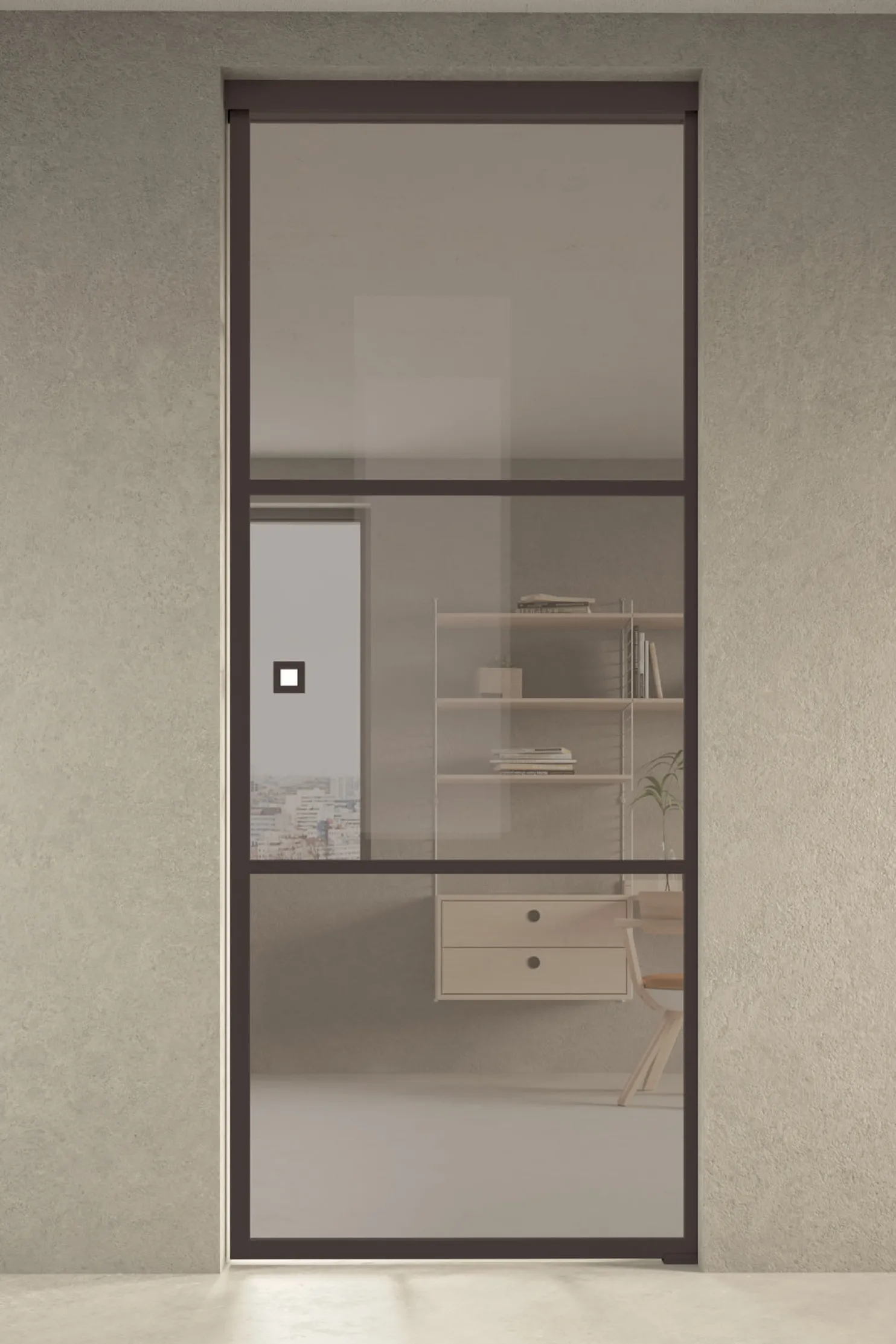 Liukuovi seinän sisään Hietakari Inne P1T Tokyo Pocket door, soft closing -mekanismilla, mittatilaus, eri vaihtoehtoja