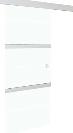 Liukuovi soft-stopeilla ESG-lasi ja alumiini 76x205 cm
